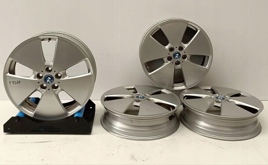 4x Alufelge 19 Zoll 5.0" 5x112 43ET Glanz Silber 6852053 BMW I3 I01 Rim Wheel FEL5955381064kv