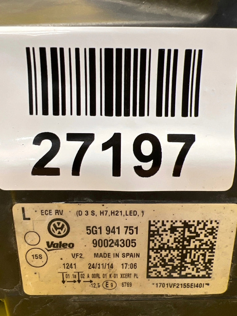 Frontscheinwerfer VW Golf VII 5G1941751 Xenon Links Scheinwerfer Headlight SCH9390998581jr