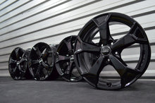 Laden Sie das Bild in den Galerie-Viewer, 4x Alufelge 17 Zoll 6.5" 5x112 38ET Schwarz Audi C6 B6 B7 Rim Wheel FEL4465634455kk