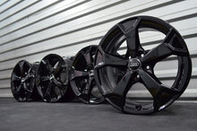 Laden Sie das Bild in den Galerie-Viewer, 4x Alufelge 17 Zoll 6.5" 5x112 38ET Schwarz Audi C6 B6 B7 Rim Wheel FEL4465634455kk