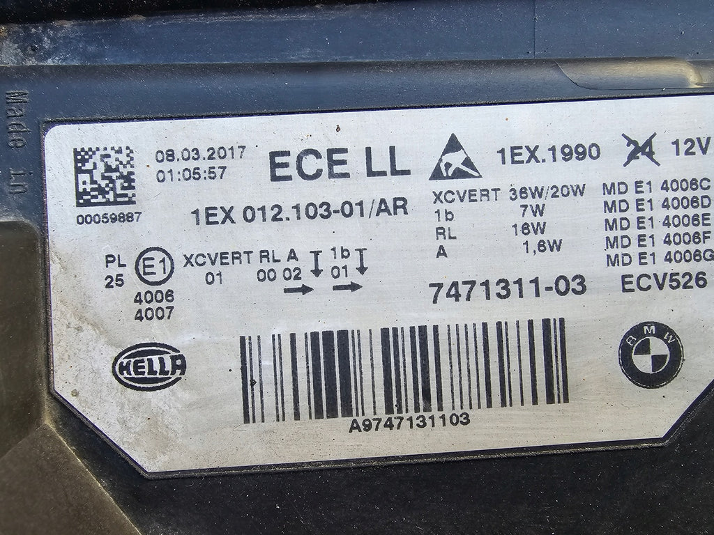 Frontscheinwerfer BMW 3 F30 F31 7471311-03 Full LED Links Scheinwerfer Headlight SCH9435382498aw