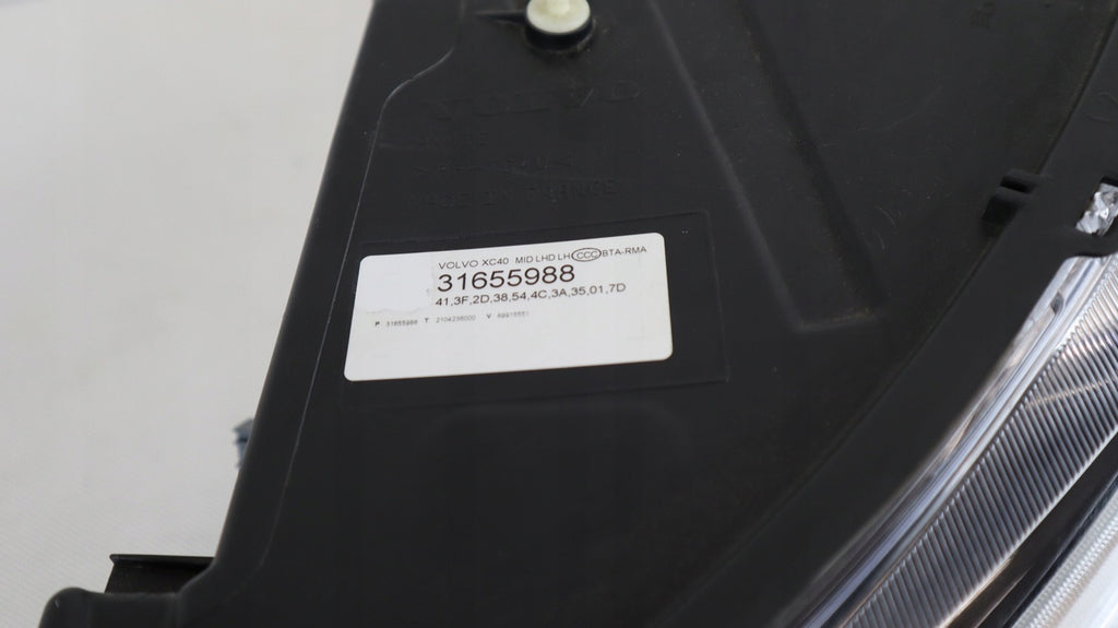 Frontscheinwerfer Volvo Xc40 31655988 LED Links Scheinwerfer Headlight SCH8114512726yq