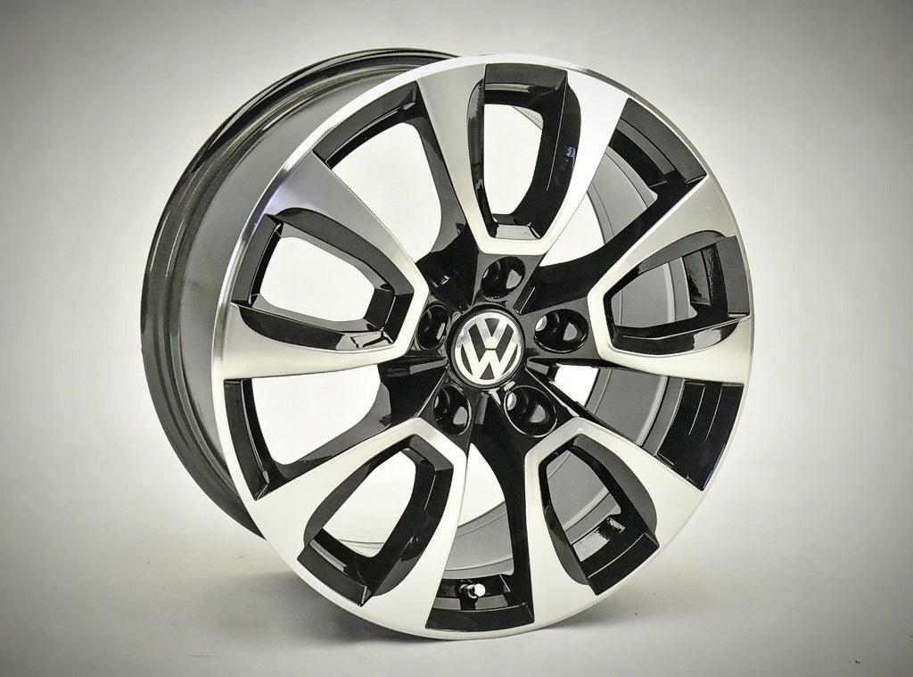 4x Alufelge 17 Zoll 8.0" 5x120 49ET Glanz Schwarz 2H6601025A VW Amarok Rim Wheel FEL3946855473wd