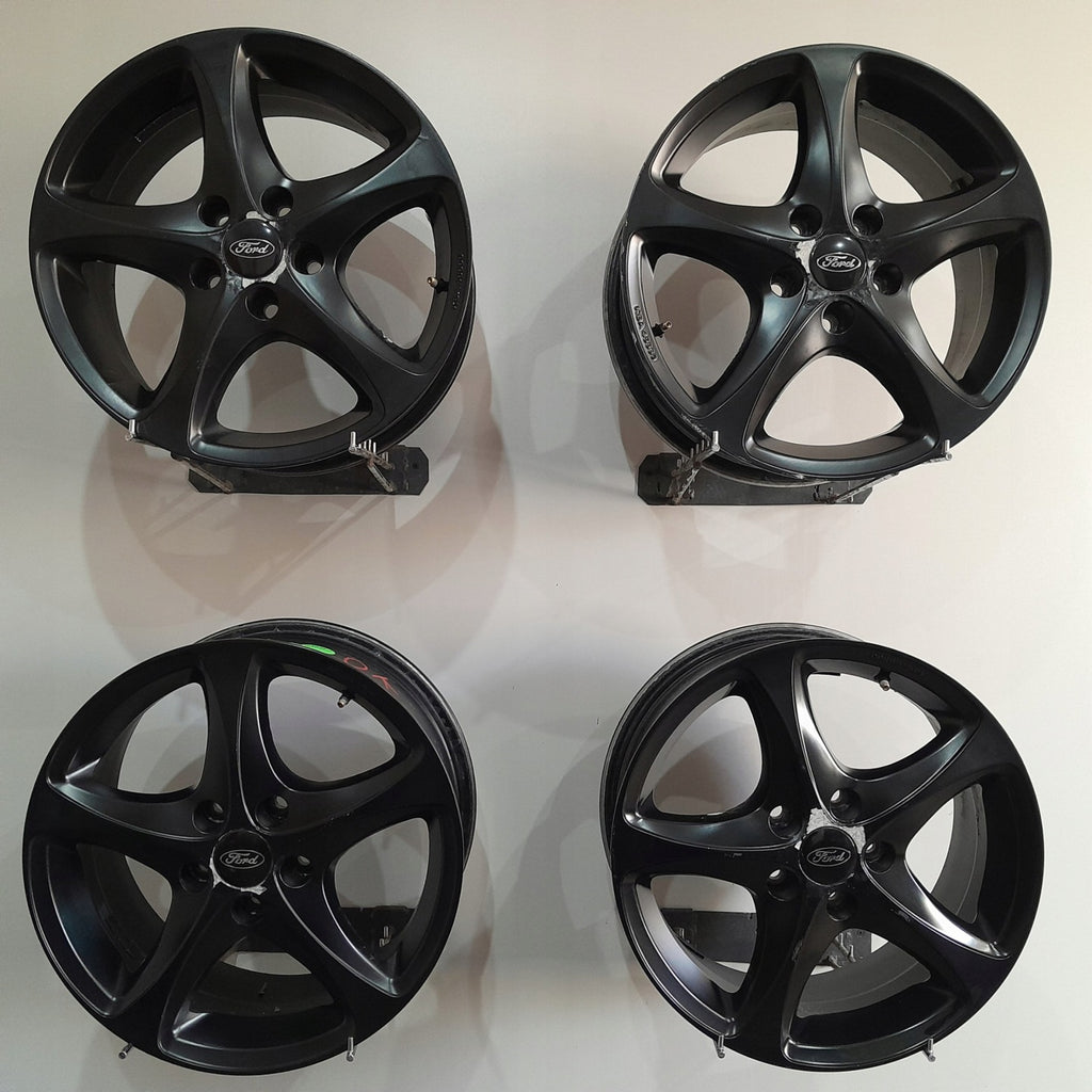 4x Alufelge 16 Zoll 7.0" 5x108 45ET Schwarz KBA48860 Ford Focus Rim Wheel FEL6236510287cl
