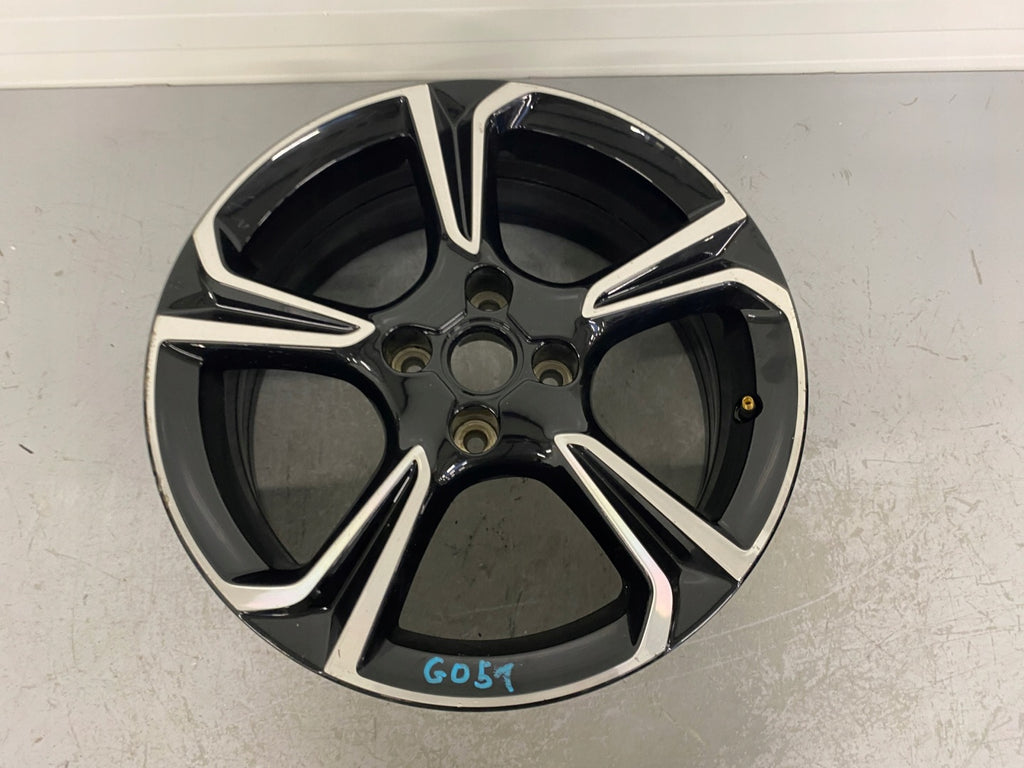 1x Alufelge 17 Zoll 7.0" 4x108 38ET Glanz Schwarz 39182183 Opel Corsa F FEL7756430098yv