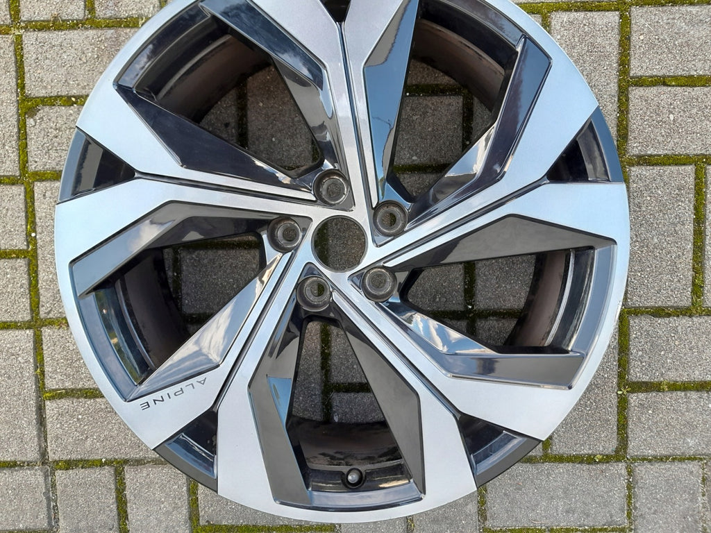 1x Alufelge 20 Zoll 8.0" 5x114.3 40ET Glanz Schwarz 403001493R Alpine I FEL9617370533kr