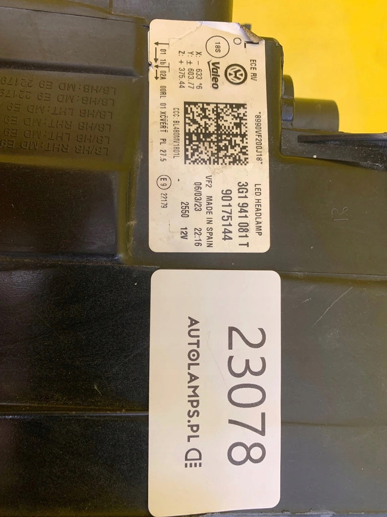 Frontscheinwerfer VW Passat B8 3G1941081T LED Links Scheinwerfer Headlight SCH3858115308kl