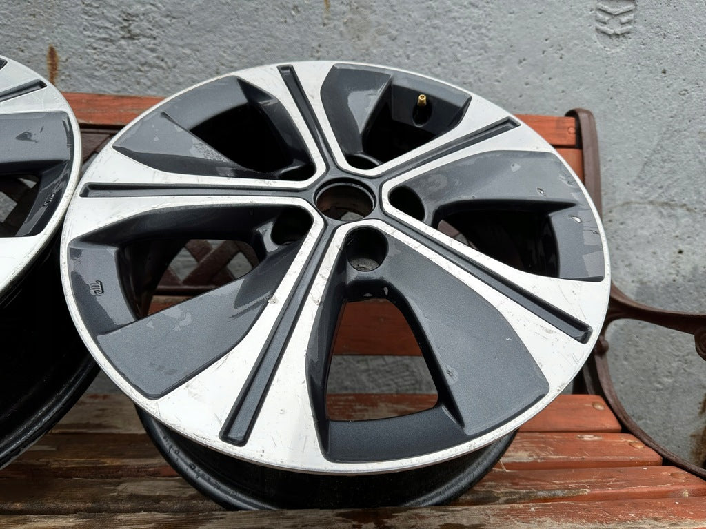 1x Alufelge 17 Zoll 6.5" 5x114.3 45ET Glanz Graphit N86701 Mg Leaf Rim Wheel FEL7094502424qb