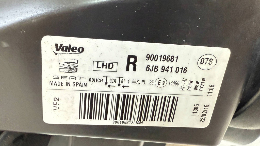 Frontscheinwerfer Seat Toledo 6JB941016 LED Rechts Scheinwerfer Headlight