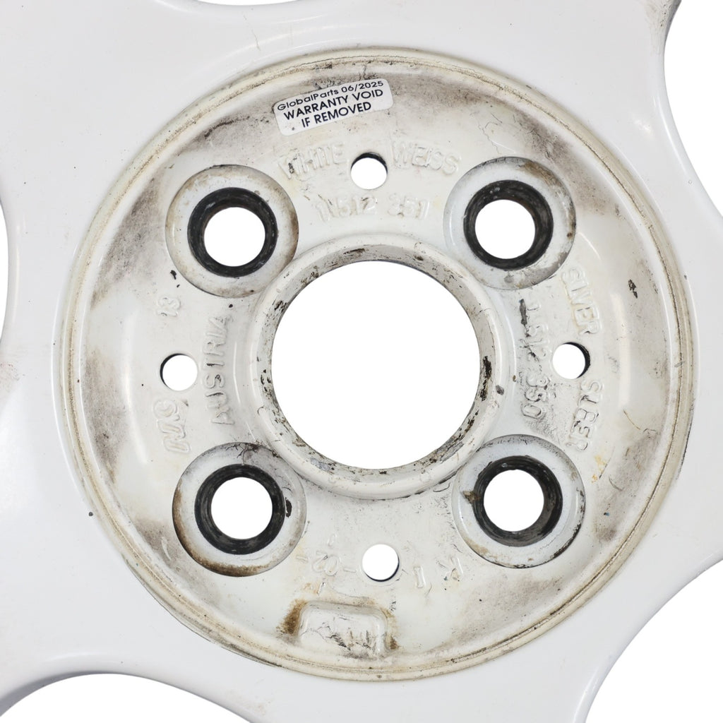 1x Alufelge 16 Zoll 6.5" 4x100 48ET Glanz Weiß 1512351 Mini R52 R50 R53 FEL1401119901qa
