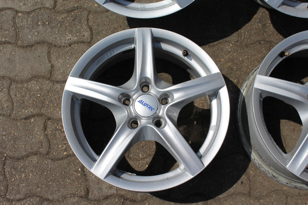 4x Alufelge 16 Zoll 6.5" 5x108 50ET Glanz Silber KBA48069 Rim Wheel FEL5214544318bt