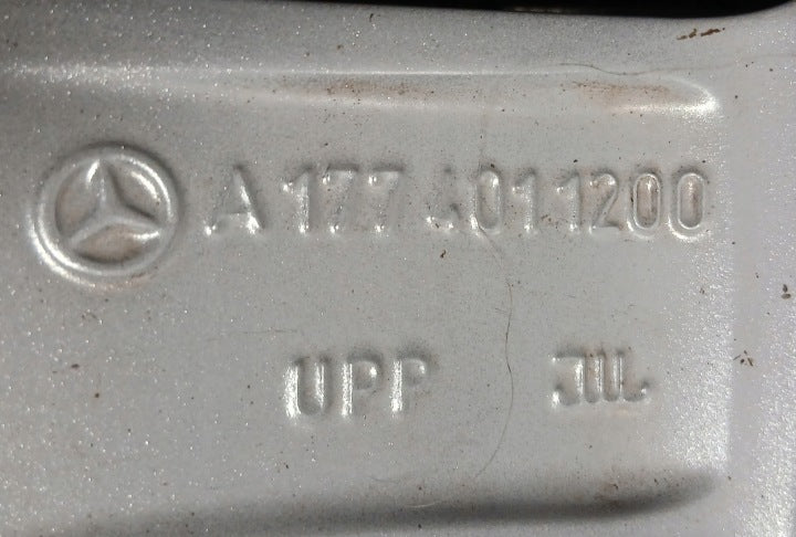 1x Alufelge 17 Zoll 6.5" 5x112 44ET Glanz Silber A1774011200 Mercedes-Benz FEL5940713825ay