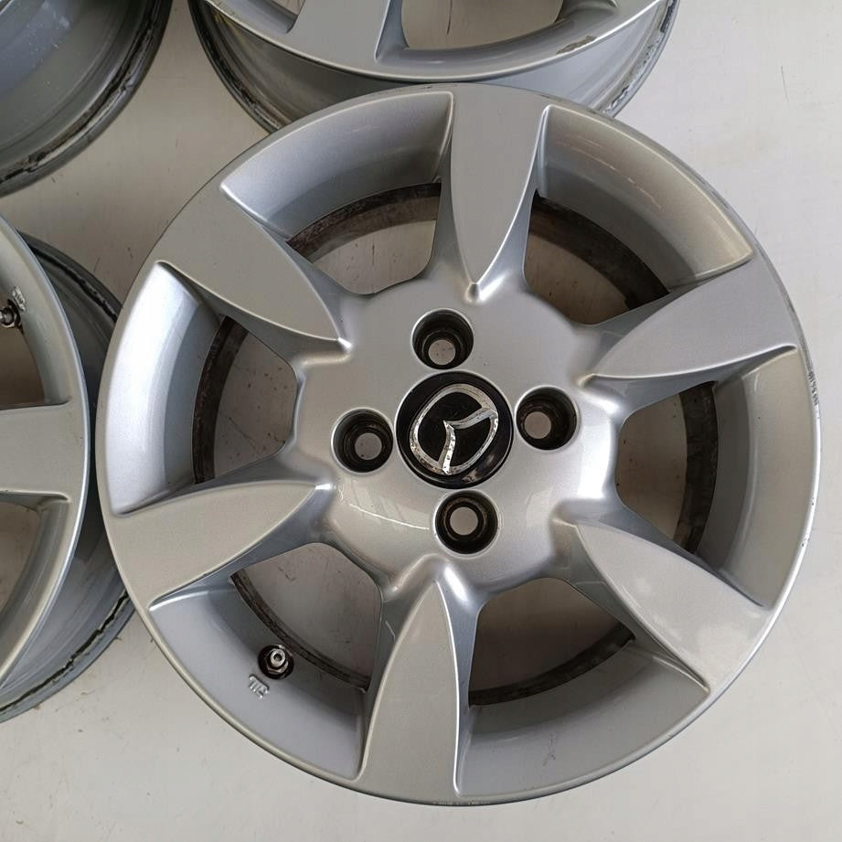 4x Alufelge 14 Zoll 6.0" 4x100 45ET Glanz Silber DP74V3810 Mazda Demio Rim Wheel FEL4249903365wh