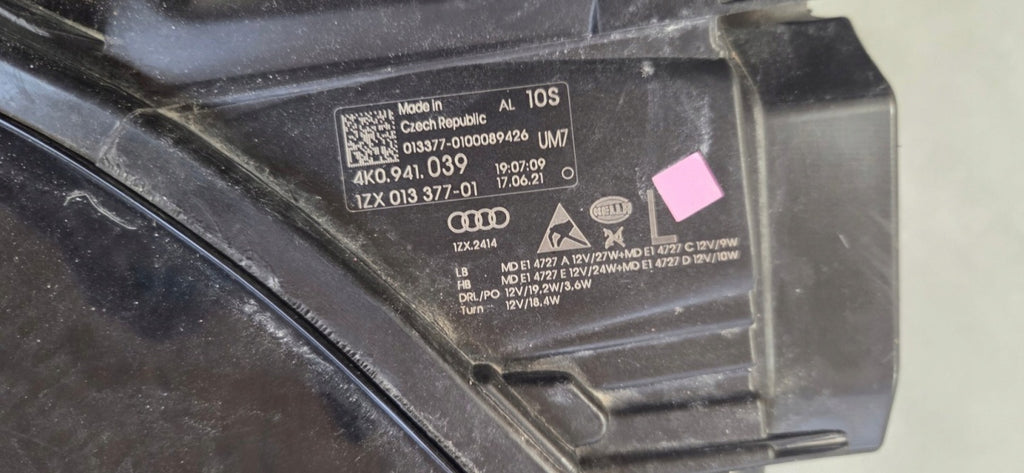 Frontscheinwerfer Audi A6 C8 4K0941039 LED Links Scheinwerfer Headlight SCH9168810382mw