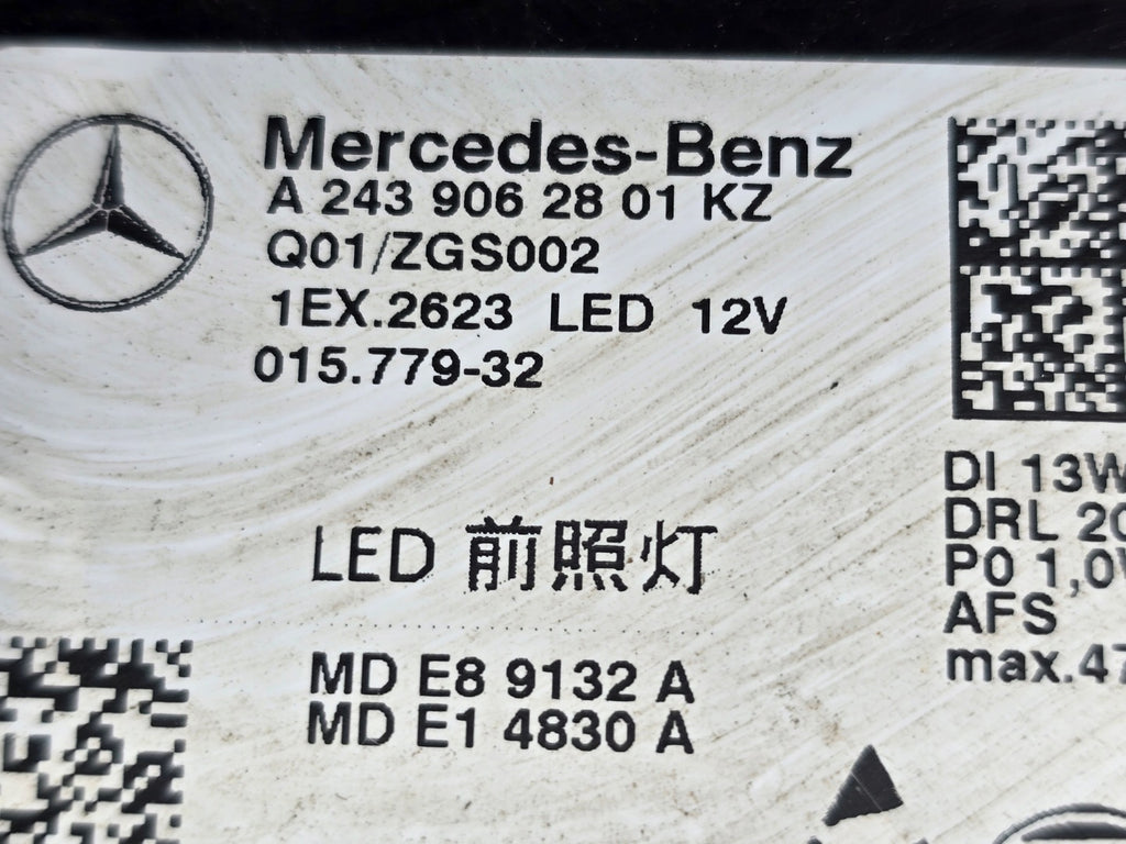 Frontscheinwerfer Mercedes-Benz Eqa A2439062801KZ Full LED Rechts Headlight SCH2134124682uf