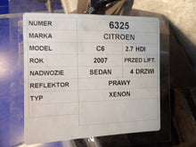 Load image into Gallery viewer, Frontscheinwerfer Citroën C6 9660983180 Xenon Rechts Scheinwerfer Headlight