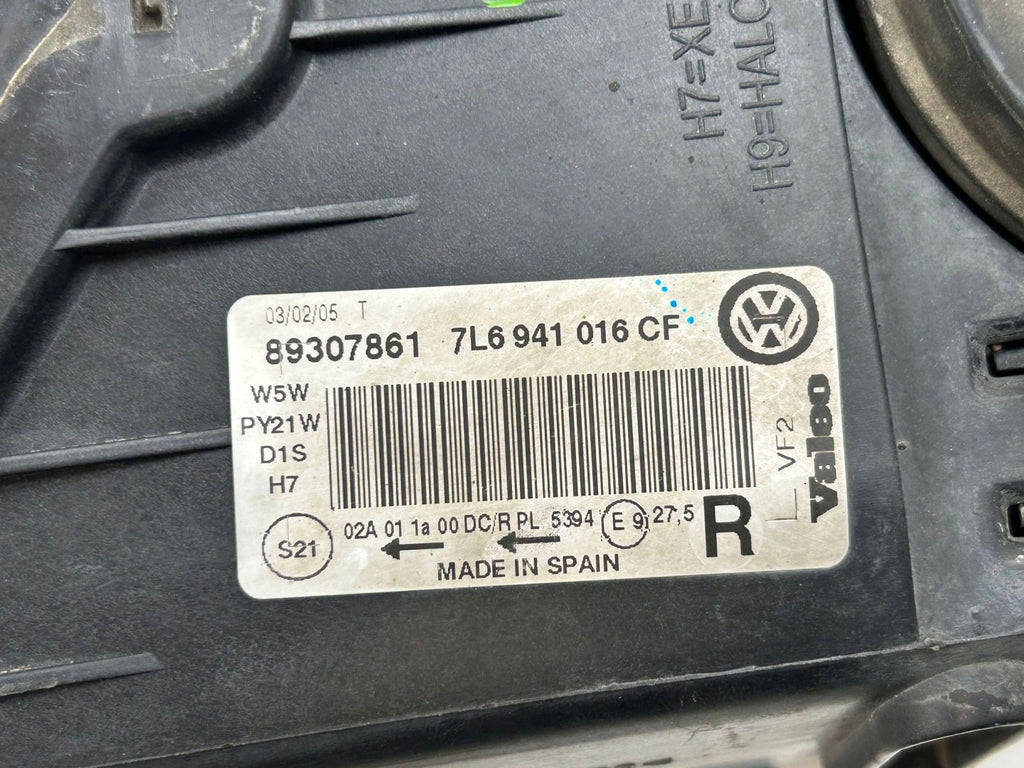 Frontscheinwerfer VW Touareg 7L6941016CF 3D0909157 Rechts Scheinwerfer Headlight SCH8360767568bg