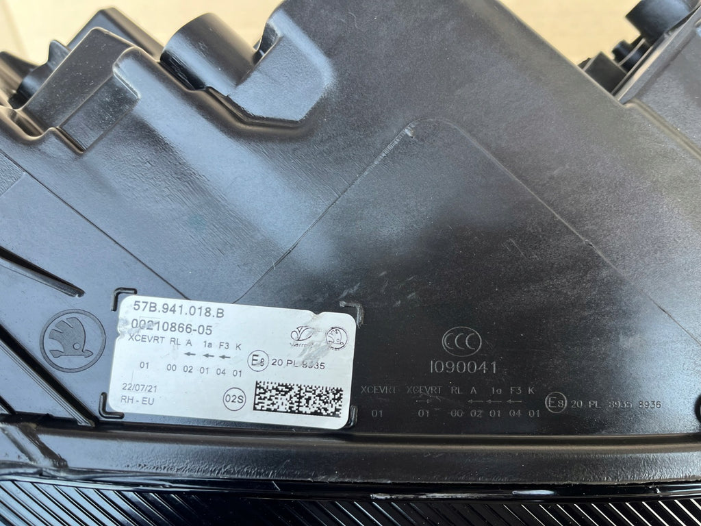 Frontscheinwerfer Renault I Karoq 57B941018B Rechts Scheinwerfer Headlight SCH6188218603qc