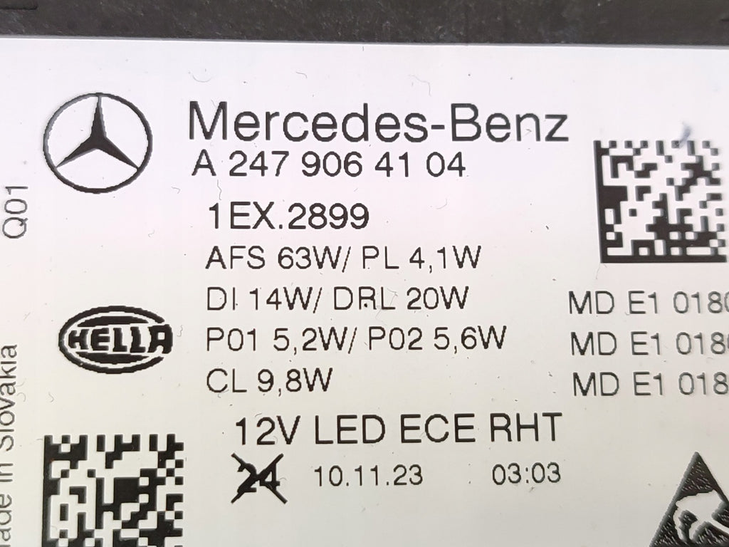 Frontscheinwerfer Mercedes-Benz W247 2479064104 LED Links Scheinwerfer Headlight SCH3086749906dv
