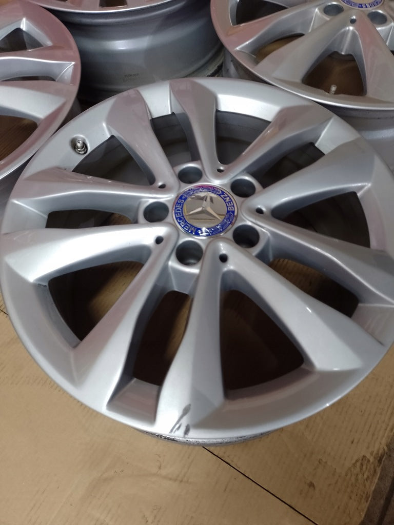 4x Alufelge 17 Zoll 7.0" 5x112 48,5ET Glanz Graphit A2054018000 Mercedes-Benz Mg FEL9763299458mt