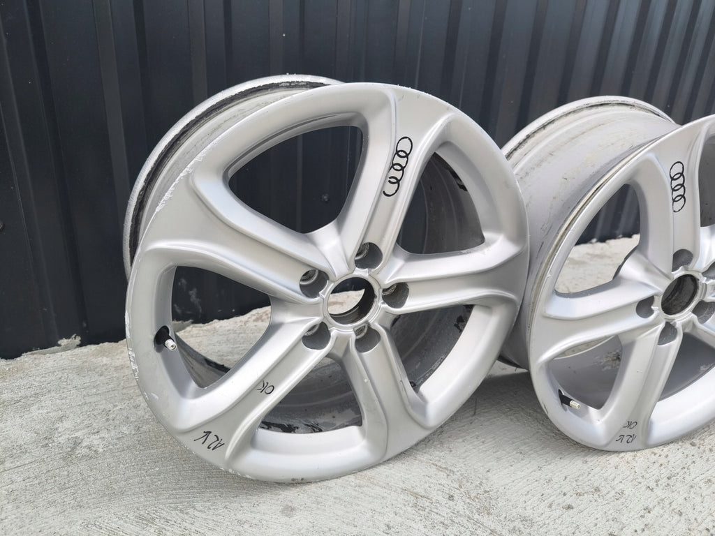 1x Alufelge 17 Zoll 7.5" 5x112 45ET Glanz Silber 8K0601025BK Audi A4 A3