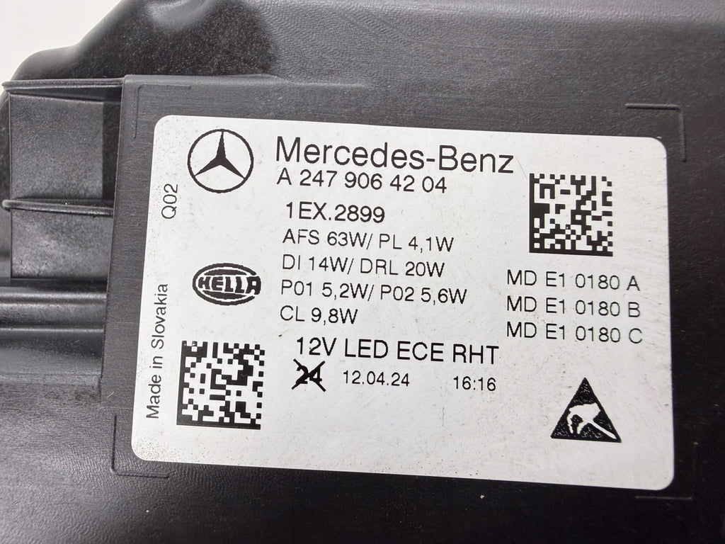 Frontscheinwerfer Mercedes-Benz W247 A2479064204 Rechts Scheinwerfer Headlight SCH7966817339nn