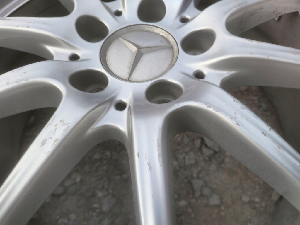 4x Alufelge 17 Zoll 6.5" 5x112 49ET Glanz Silber A2464010102 Mercedes-Benz FEL6698272777in