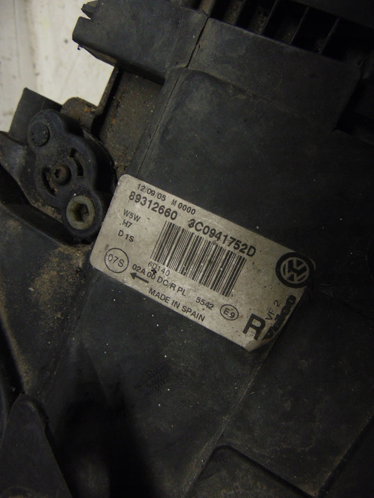 Frontscheinwerfer VW Passat 3D0907391B 3C0941752D Rechts Scheinwerfer Headlight SCH1123848026bi