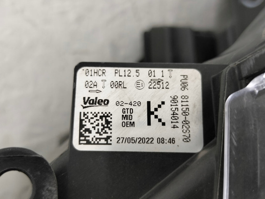 Frontscheinwerfer Toyota Corolla 81150-02S70 Full LED Links Headlight SCH2483228202ce