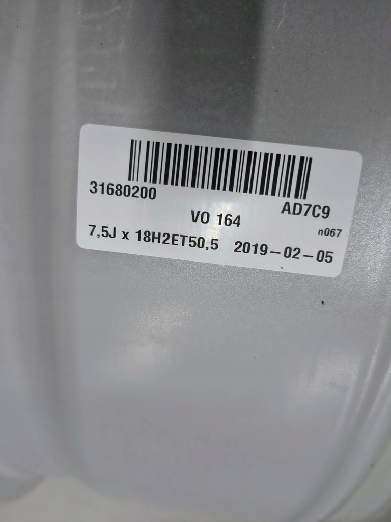 1x Alufelge 18 Zoll 7.5" 5x108 50 5ET 31680200 Volvo S60 V60 Rim Wheel
