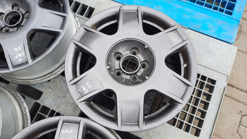 4x Alufelge 16 Zoll 6.5" 5x100 VW I Rim Wheel FEL6022481240wj
