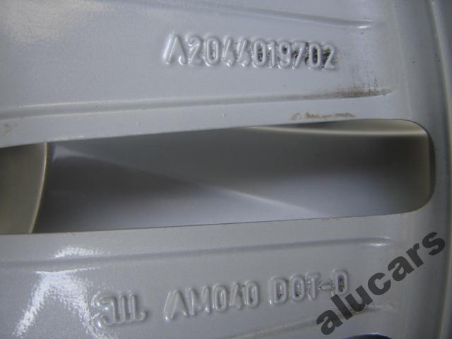 1x Alufelge 17 Zoll 8.5" 5x112 58ET Glanz Silber A2044019702 Mercedes-Benz W204 FEL3411598707uu