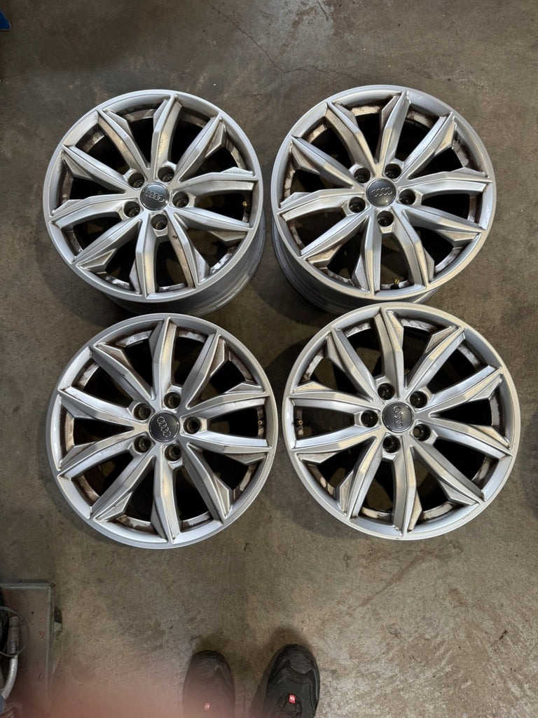 4x Alufelge 17 Zoll 7.0" 5x112 34ET Glanz Silber 80A601025 Audi Rim Wheel FEL8753225882em