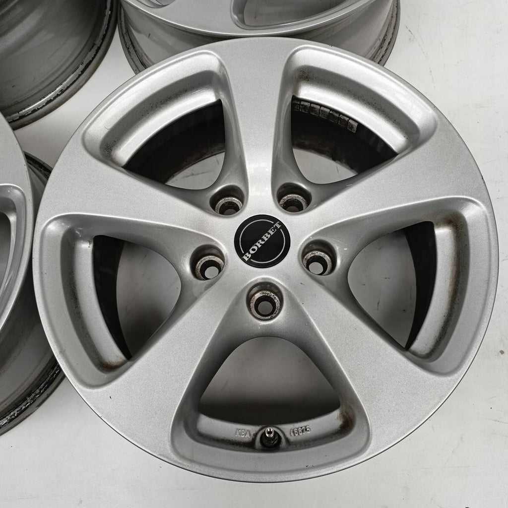 4x Alufelge 16 Zoll 7.0" 5x120 20ET Glanz Silber BMW 5 E60 E61 Rim Wheel FEL9055986365zi