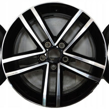 Load image into Gallery viewer, 3x Alufelge 17 Zoll 7.0" 5x112 43ET Glanz Schwarz 5GD601025F VW Passat Golf FEL2860039525zf