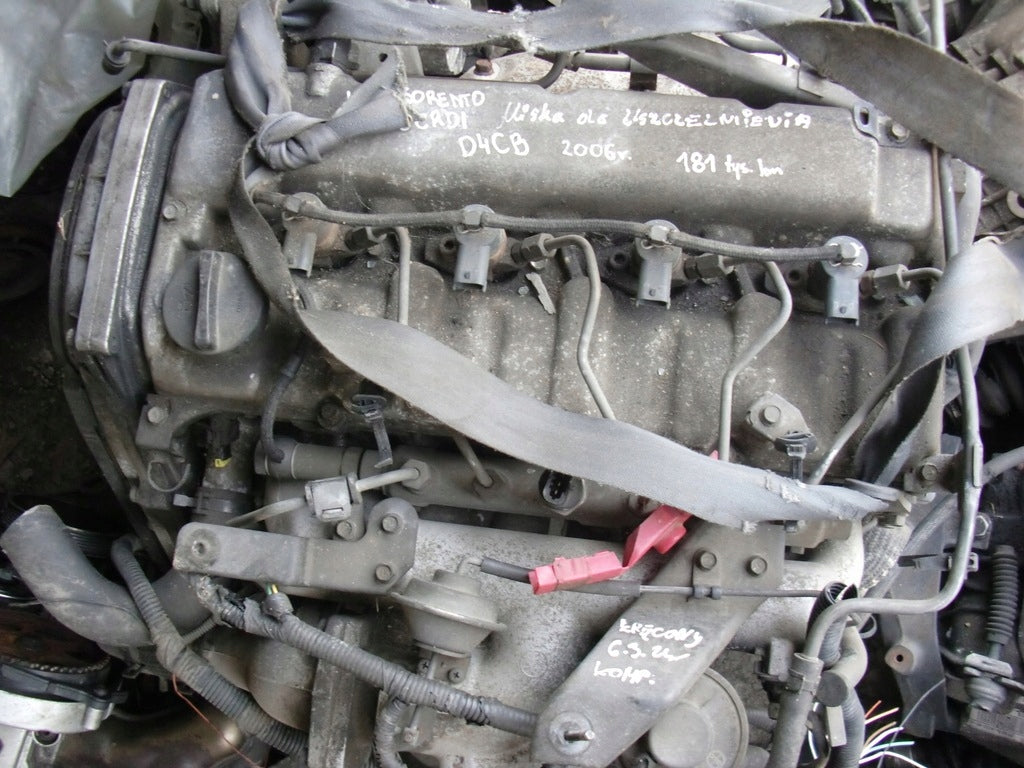 Motor Kia Sorento I D4CB 2.5 CRDI 140PS 181TKm 2006 Diesel Engine Unkomplett