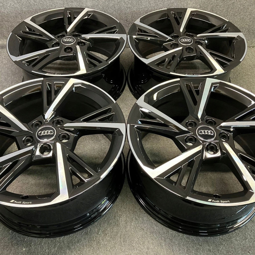 4x Alufelge 18 Zoll 8.0" 5x112 46ET Matt Schwarz 8Y0601025G Audi A3 Rim Wheel FEL5975280275ss
