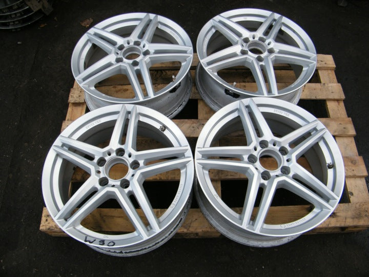 4x Alufelge 16 Zoll 6.5" 5x112 49ET Glanz Silber A2464010502 Mercedes-Benz Vaneo FEL5022270843rz
