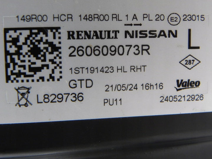 Frontscheinwerfer Renault Master I 260609073R Links Scheinwerfer Headlight SCH1637240016mz