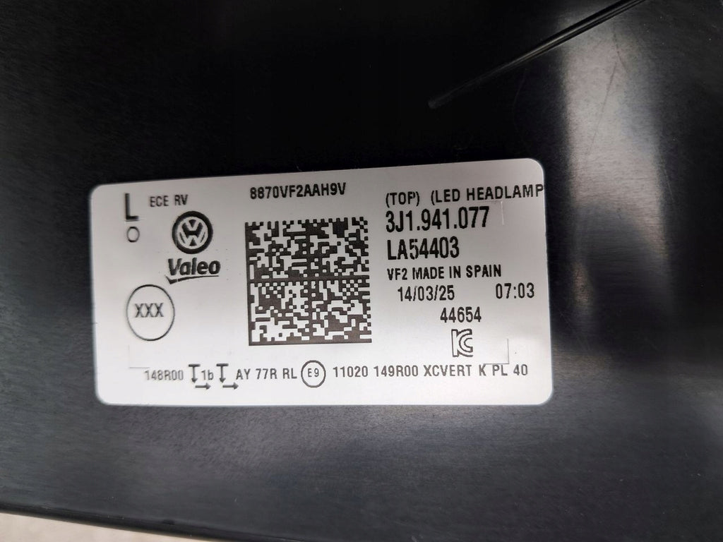 Frontscheinwerfer VW Passat 3J1941077 Full LED Links Scheinwerfer Headlight SCH3002847934zz