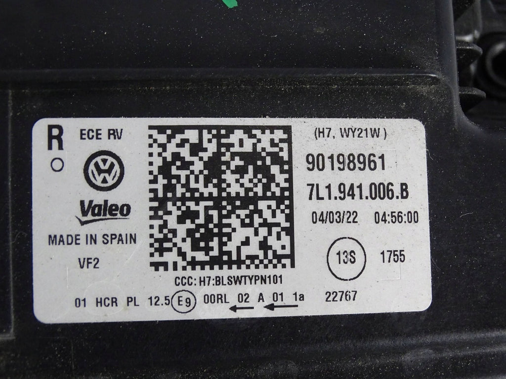 Frontscheinwerfer VW T6 7L1941006B Rechts Scheinwerfer Headlight SCH7802118070ys