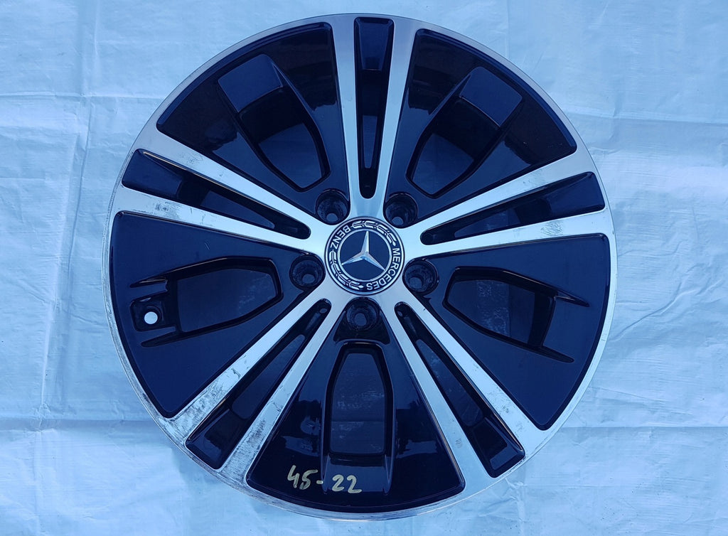 1x Alufelge 17 Zoll 7.5" 5x112 40ET Glanz Schwarz A2134015100 Mercedes-Benz W213