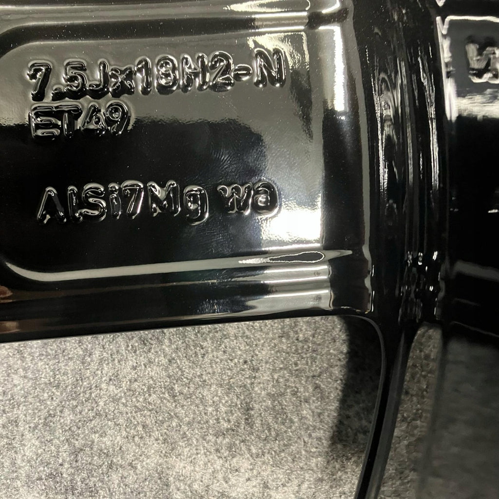 4x Alufelge 18 Zoll 7.5" 5x112 49ET Glanz Schwarz A1774013200 Mercedes-Benz Cla FEL9145924461ei