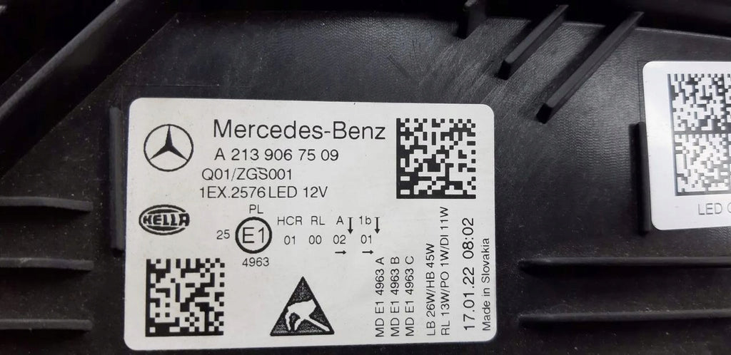 Frontscheinwerfer Mercedes-Benz W213 A2139067509 Links Scheinwerfer Headlight SCH2983578096zh