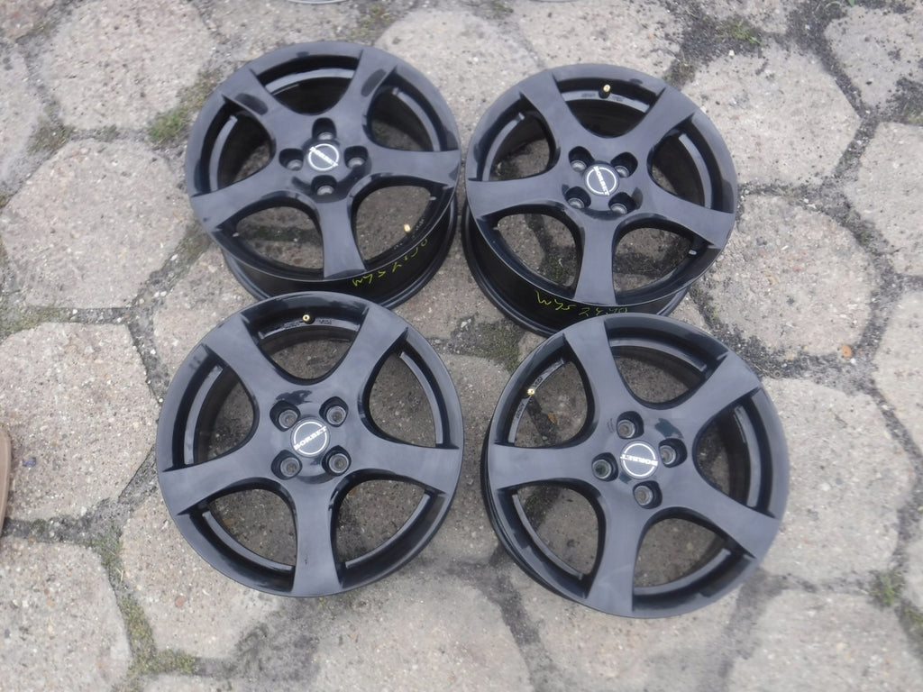 4x Alufelge 16 Zoll 6.5" 4x100 38ET Glanz Schwarz Rim Wheel FEL8346696587aa