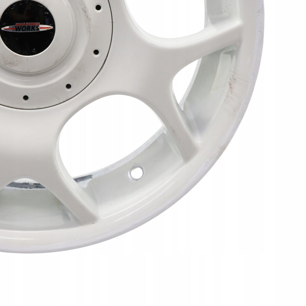 1x Alufelge 16 Zoll 6.5" 4x100 48ET Glanz Weiß 1512351 Mini R52 R50 R53 FEL1401119901qa