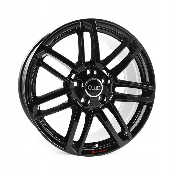 4x Alufelge 18 Zoll 8.5" 5x112 50ET Matt Silber Audi Rim Wheel FEL8759660157ax