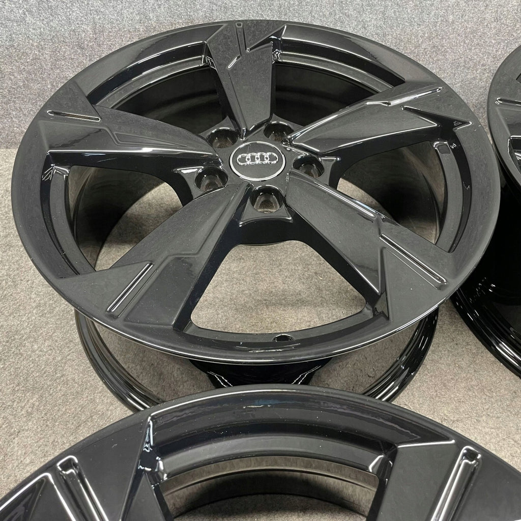 4x Alufelge 18 Zoll 8.0" 5x112 39ET Glanz Schwarz 4K0601025D Audi A6 Rim Wheel FEL4039083892so