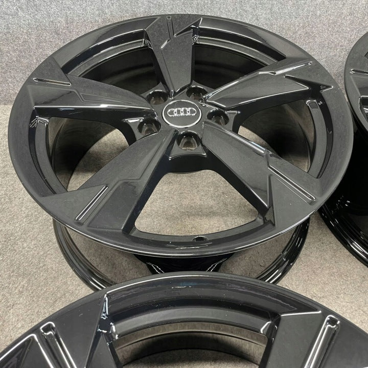 4x Alufelge 18 Zoll 8.0" 5x112 39ET Glanz Schwarz 4K0601025D Audi A6 Rim Wheel FEL4039083892so