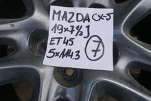 Load image into Gallery viewer, 1x Alufelge 19 Zoll 7.5&quot; 5x114.3 45ET Glanz Graphit 34557668 Mazda Cx-5 Cx5